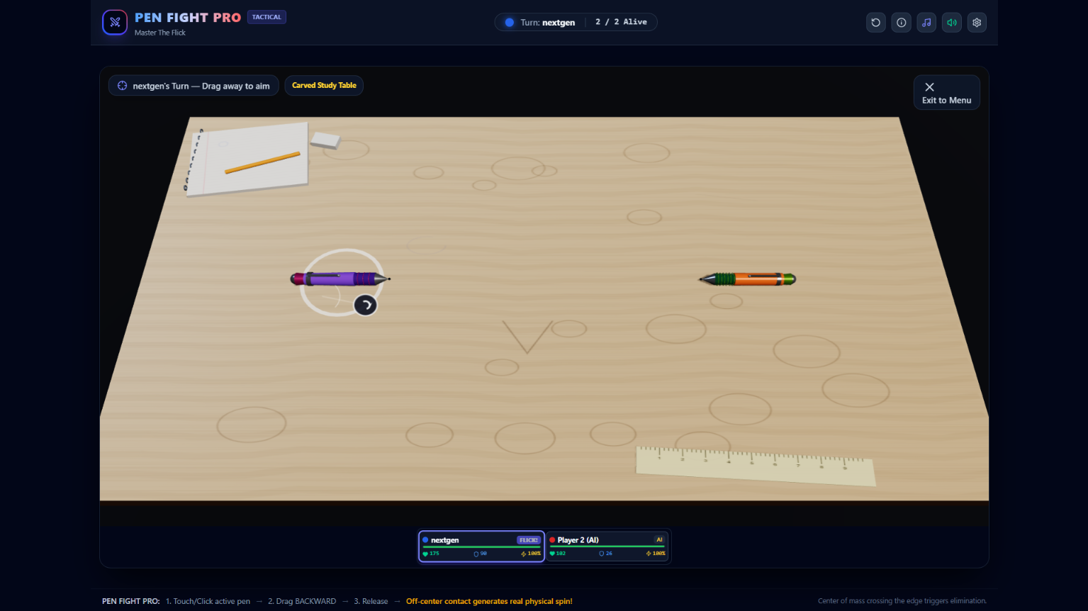Pen Fight PRO game